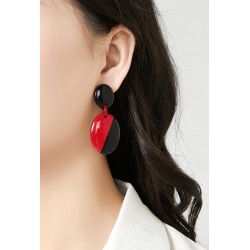 Nikolett - Boucle d'oreille clip Acier Noire