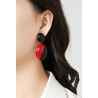 Nikolett - Boucle d'oreille clip Acier Noire