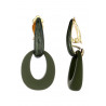 Nuray - Boucle d'oreille clip Kaki