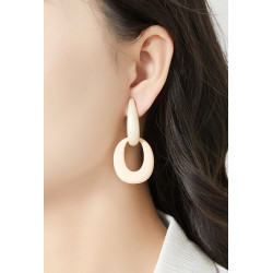 Nuray - Boucle d'oreille clip Bordeaux