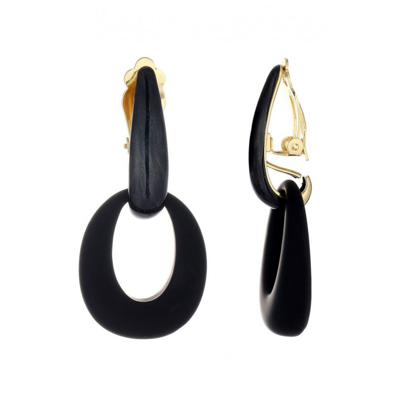 Nuray - Boucle d'oreille clip Noire