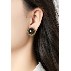 Zouhour - Boucle d'oreille clip Acier Blanche