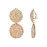 Nitza - Boucle d'oreille clip Beige