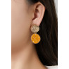 Nitza - Boucle d'oreille clip Beige
