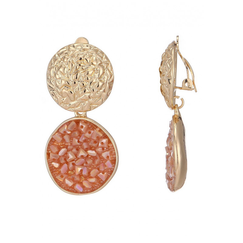 Nitza - Boucle d'oreille clip Rose