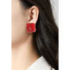 Niusha - Boucle d'oreille clip Bleue