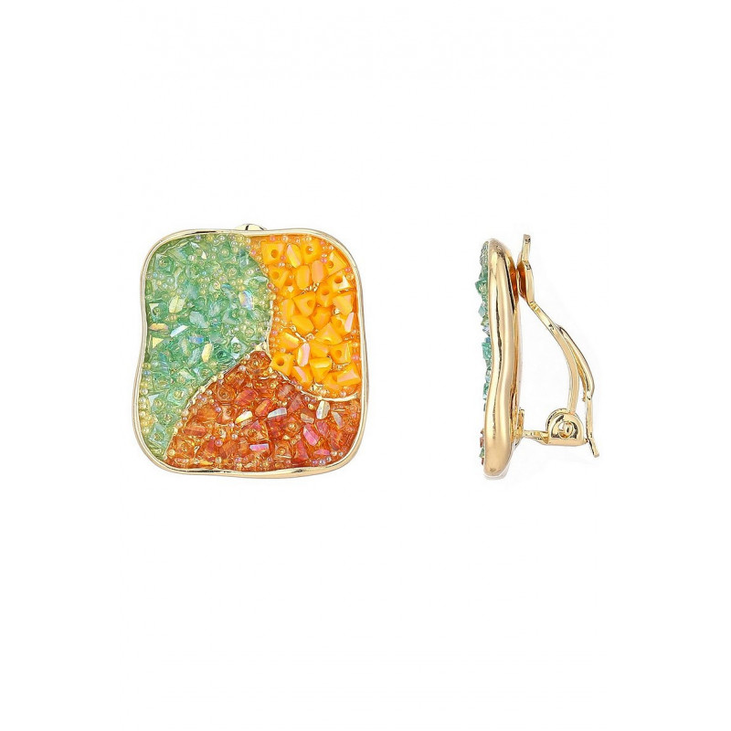 Niusha - Boucle d'oreille clip Multicolore