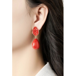 Nova - Boucle d'oreille clip Blanche