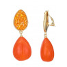 Nova - Boucle d'oreille clip Orange