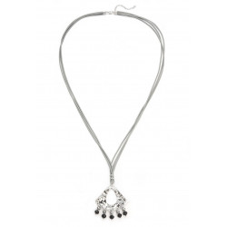 Zabarjad - Sautoir Argenté