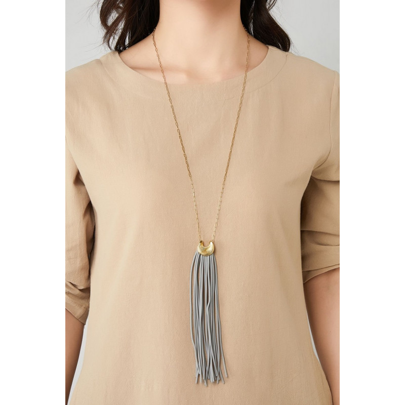 Zibrij - Sautoir Gris