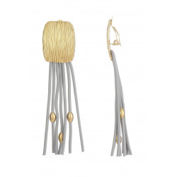 Zaytouna - Boucle d'oreille clip Grise