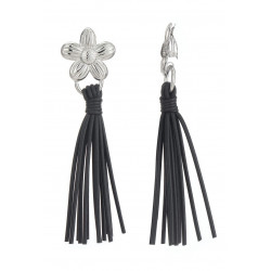 Zourria - Boucle d'oreille clip Noire