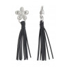 Zourria - Boucle d'oreille clip Noire