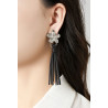 Zourria - Boucle d'oreille clip Grise