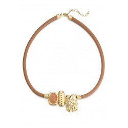 Zhenya - Collier Marron