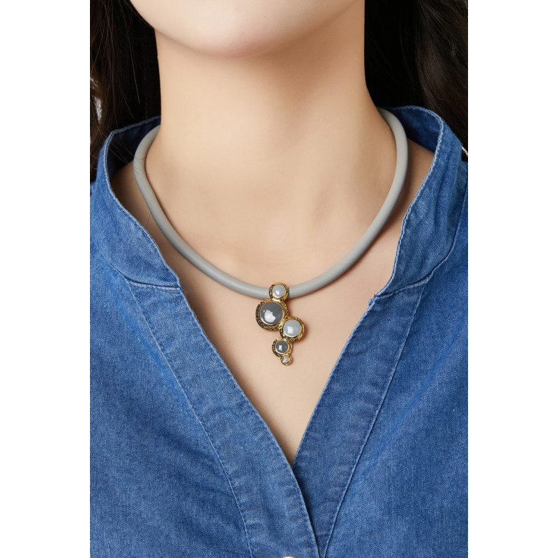 Zhenga - Collier Gris