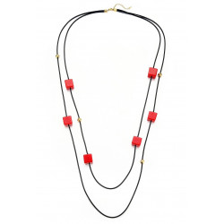 Zanoubia - Sautoir Rouge