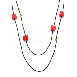 Zanoubia - Sautoir Rouge