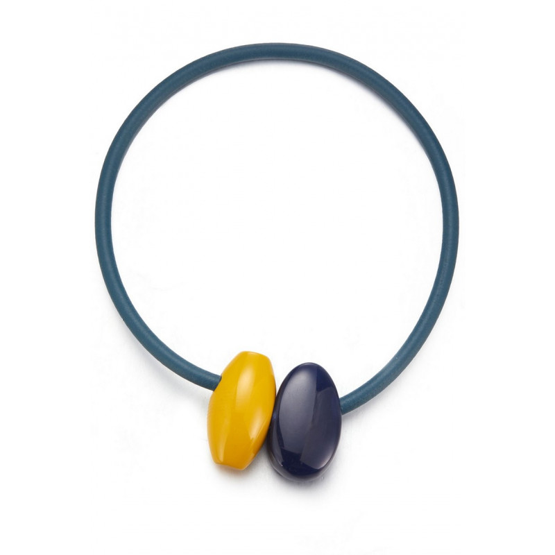 Sariha - Collier Jaune Bleu