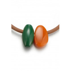 Sariha - Collier Orange Vert