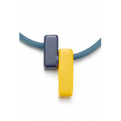 Stephanie - Collier Jaune Bleu