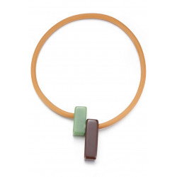 Stephanie - Collier Marron...