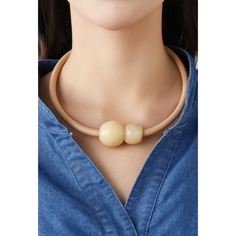 Stephanette - Collier Beige