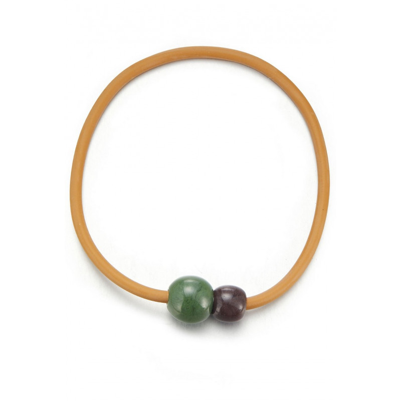 Stephanette - Collier Marron Vert