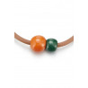 Stephanette - Collier Orange Vert