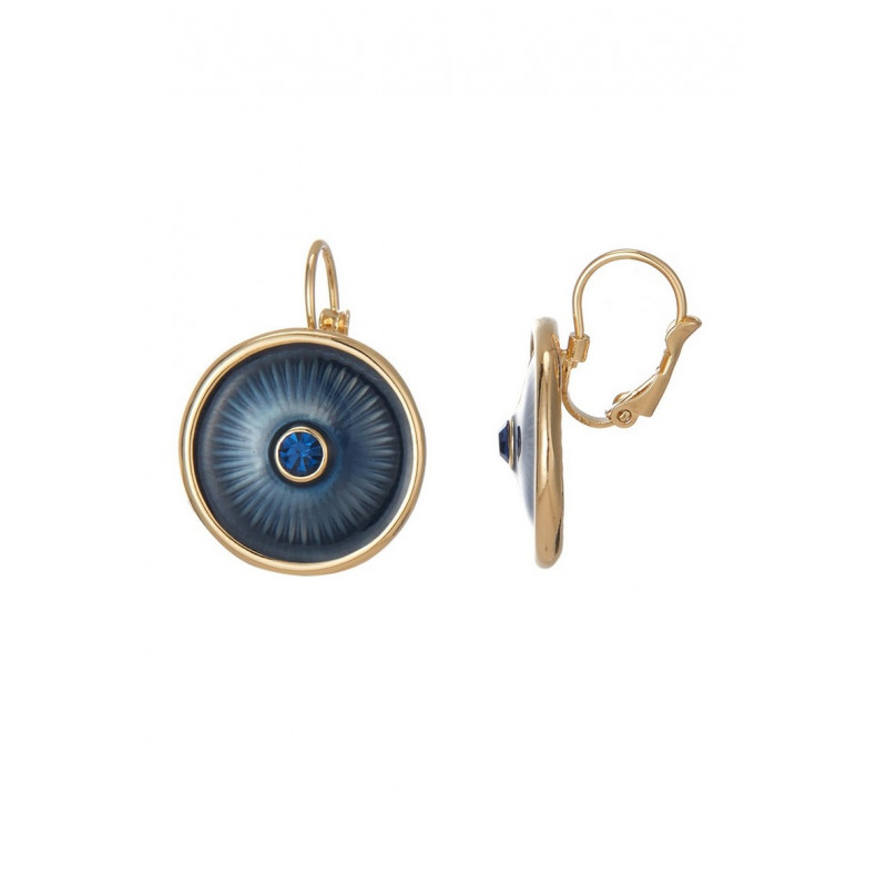 Alita - Boucle d'oreille dormeuse Bleue