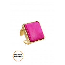 Batoul - Bague réglable Rose