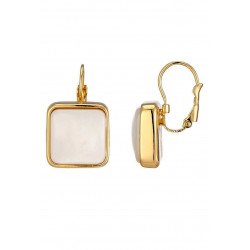 Batoul - Boucle d'oreille dormeuse Blanche