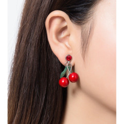 Calia - Boucles d'oreilles rouge 2