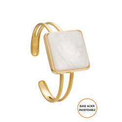 Batoul - Bracelet réglable Blanc