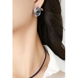 Itiraf - Boucle d'oreille tige Bleue