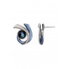 Itiraf - Boucle d'oreille tige Bleue