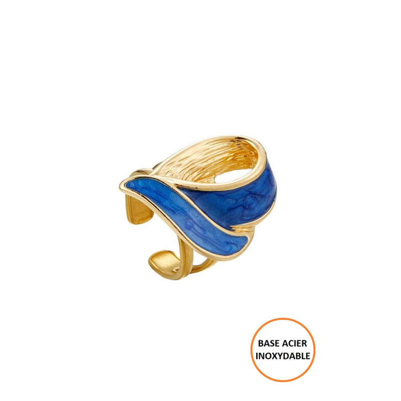 Badera - Bague réglable Bleue