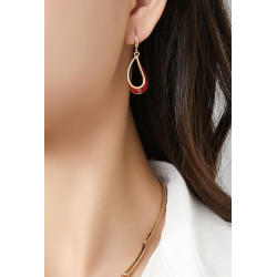 Badera - Boucle d'oreille crochet Orange