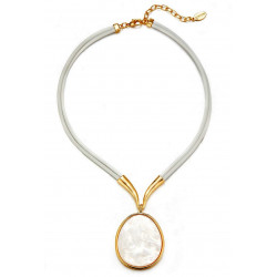 Bahrame - Collier Blanc