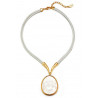 Bahrame - Collier Blanc