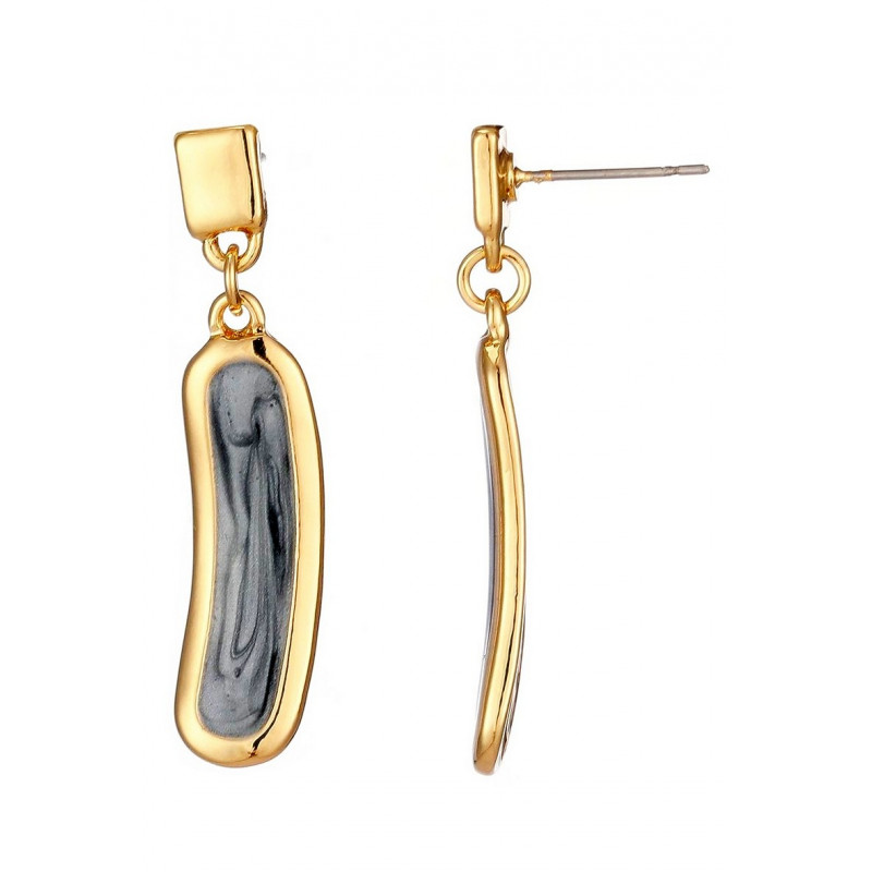 Bihotz - Boucle d'oreille tige Grise