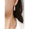 Bihotz - Boucle d'oreille tige Orange
