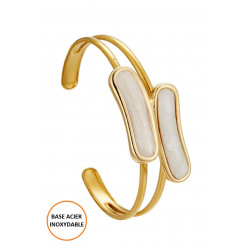 Bihotz - Bracelet réglable Blanc