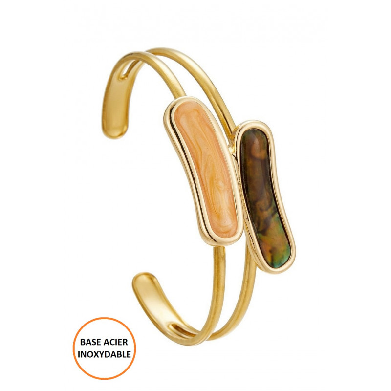 Bihotz - Bracelet réglable Orange