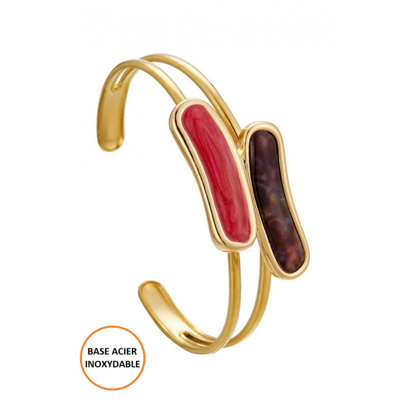 Bihotz - Bracelet réglable Rouge