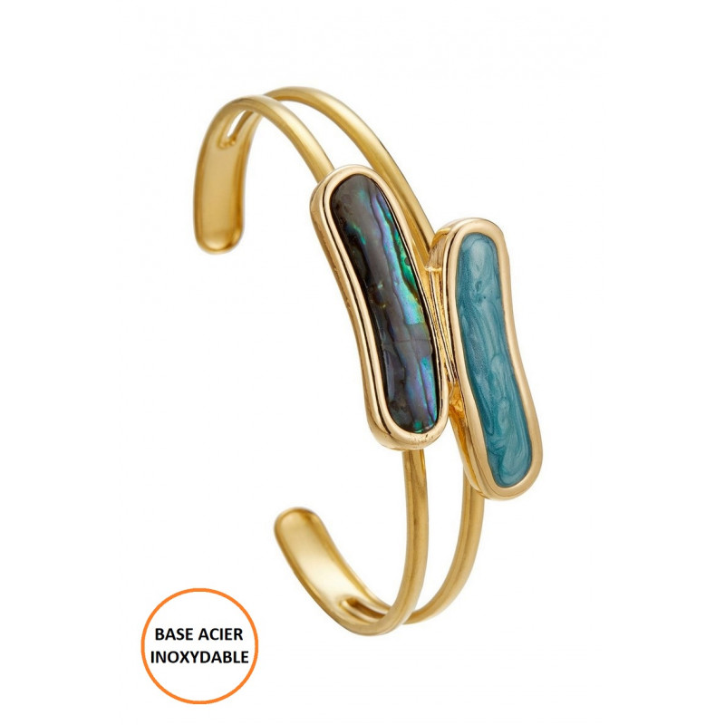 Bihotz - Bracelet réglable Bleu