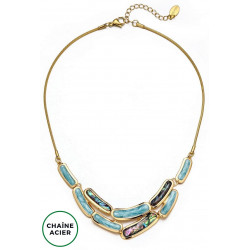 Bihotz - Collier Bleu