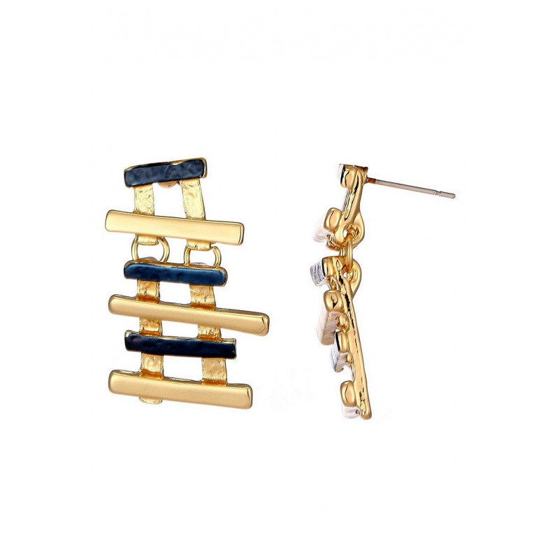 Badra - Boucle d'oreille tige Bleue