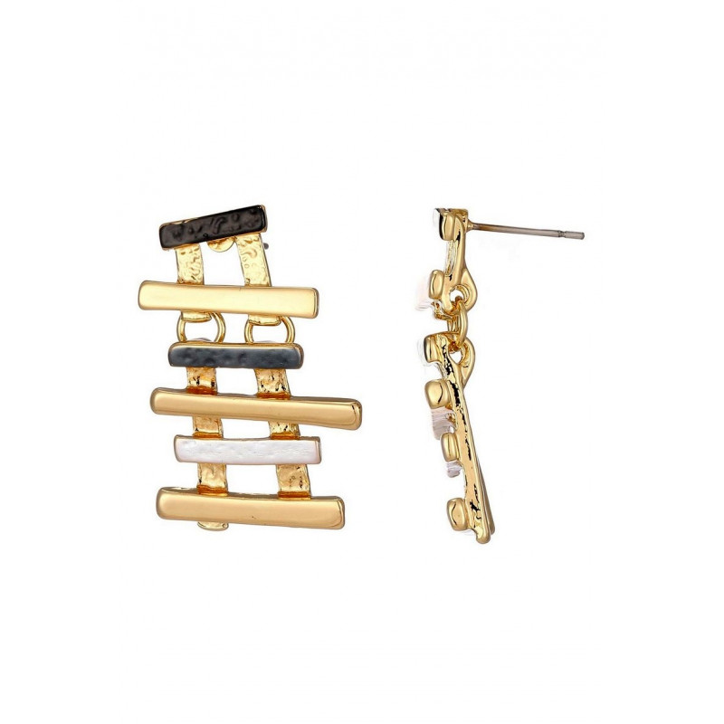 Badra - Boucle d'oreille tige Noire